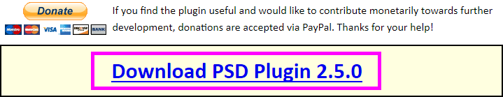 Downlosd PSD Plugin